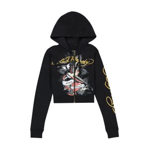 Swallow Cropped Hoodie
