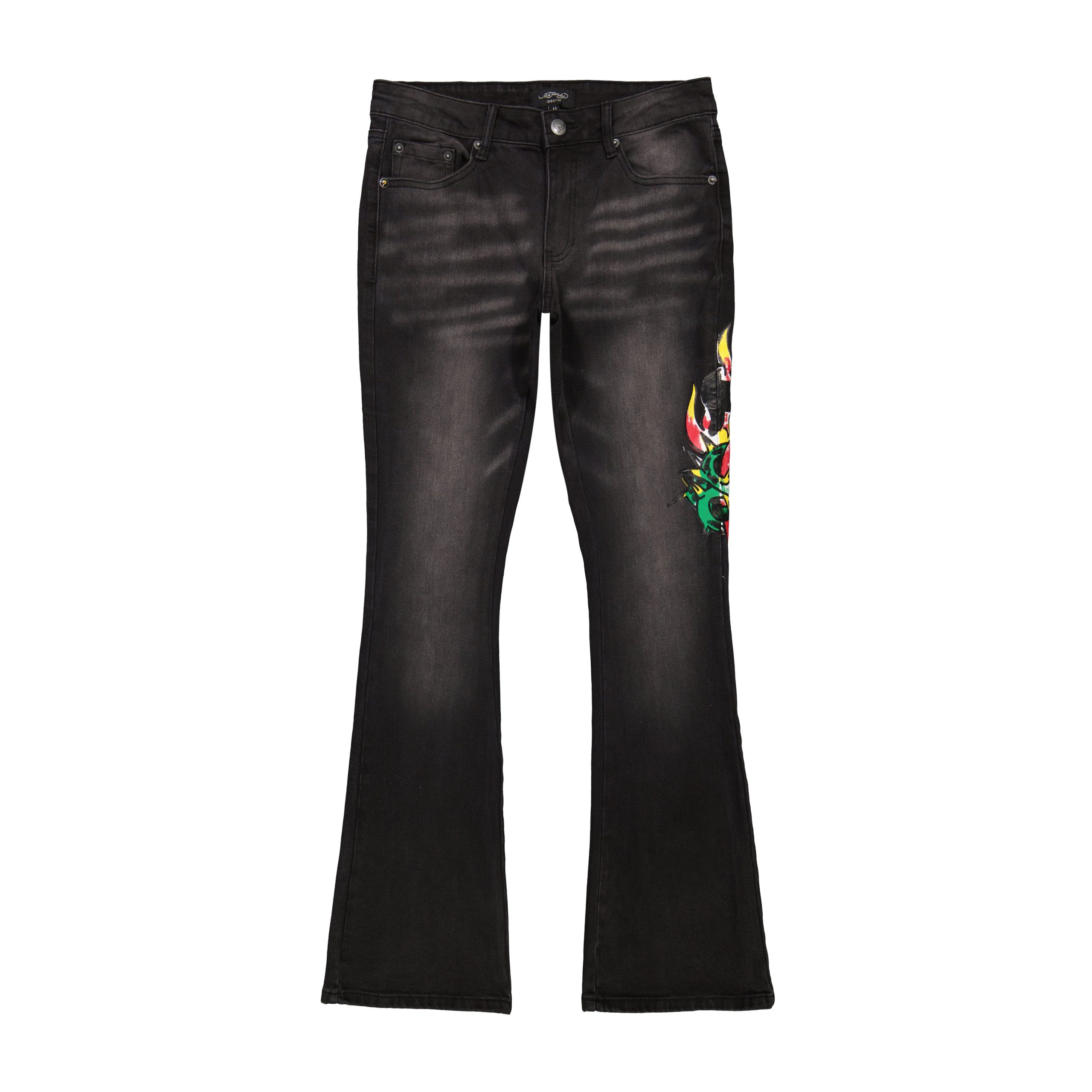 Sacred Heart Low Waist Bootcut Jean
